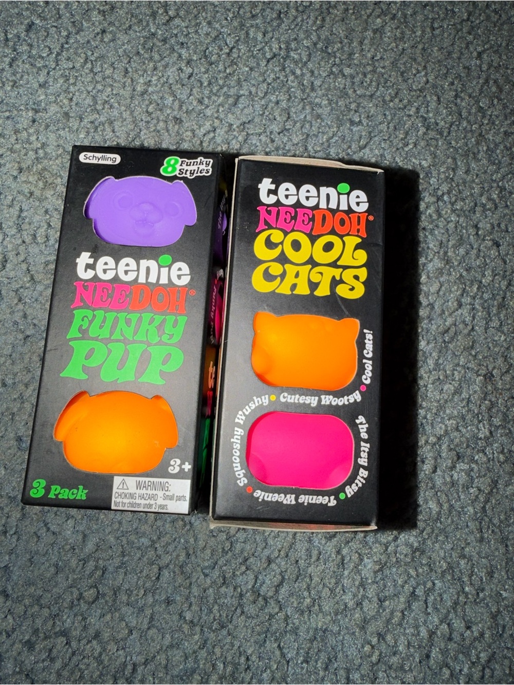 Funky Pup & Cool Cats 3-Pack - Orange, Pink, Purple